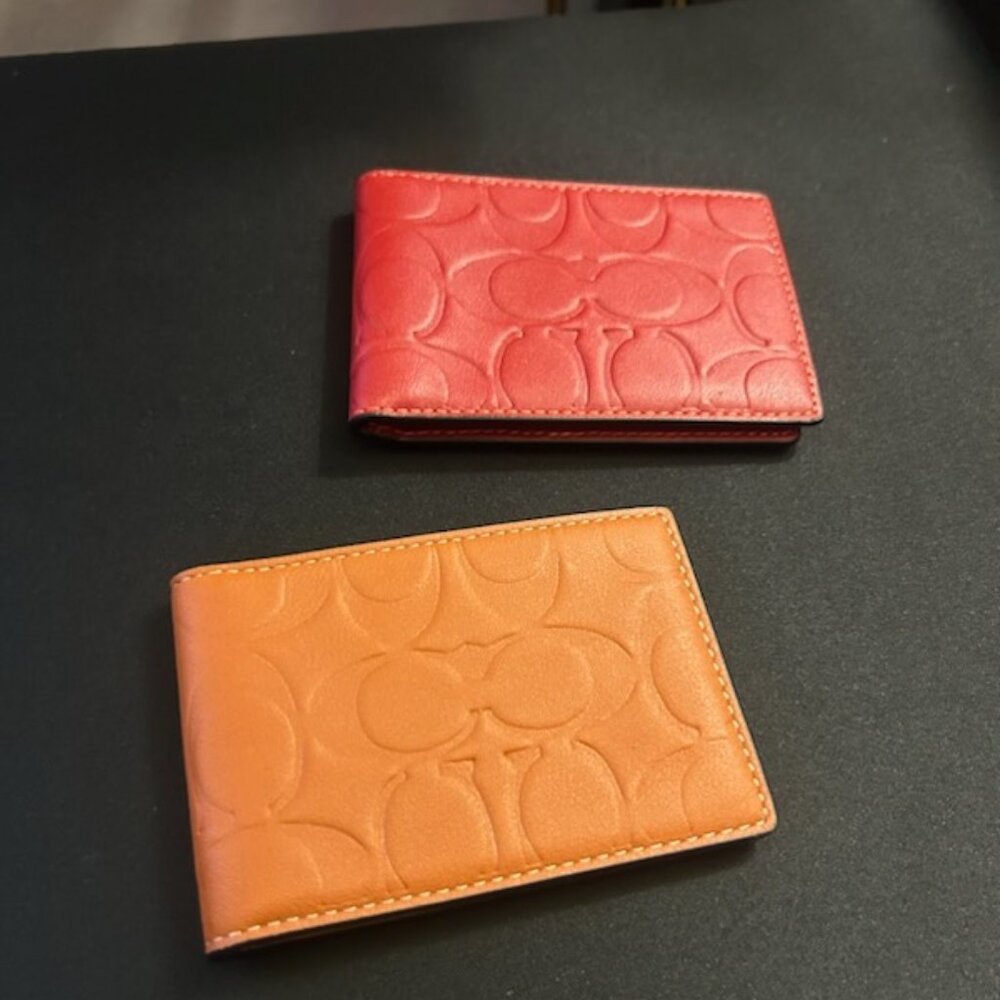 (2) Coach Mini Wallet